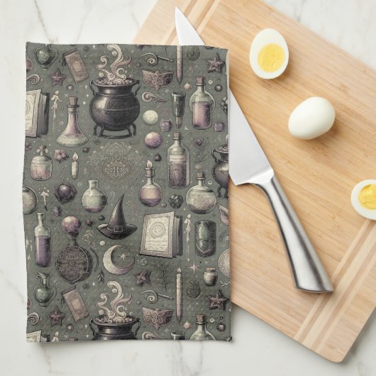Hexen Apothecary Geschirrtuch (Viertel Falte)