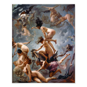 Hexen auf dem Weg zu ihrem Sabbat Falero Fotodruck