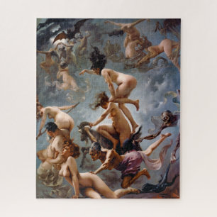Hexen auf dem Weg zu ihrem Sabbat Falero Puzzle