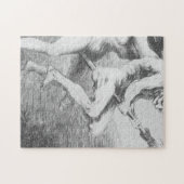 Hexen auf einem Broomstick von Francisco Goya Puzzle (Horizontal)