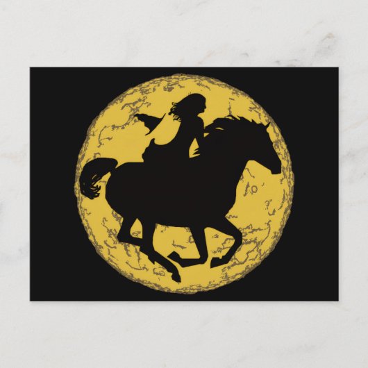 Hexen auf einem Pferd reitend Postkarte (Vorderseite)