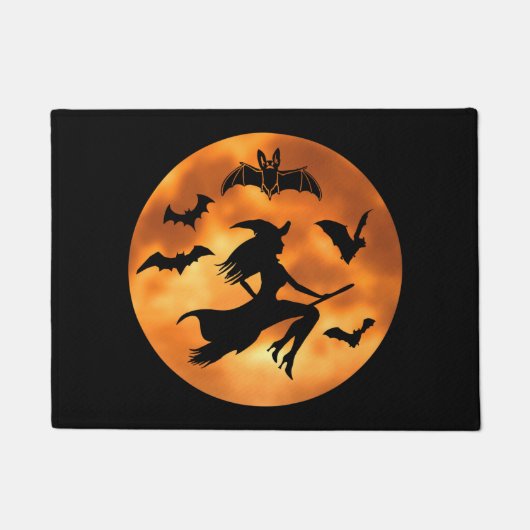 Hexen Bats Moon Fußmatte (Vorderseite)