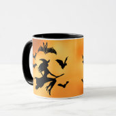 Hexen Bats Moon Tasse (Vorderseite Links)