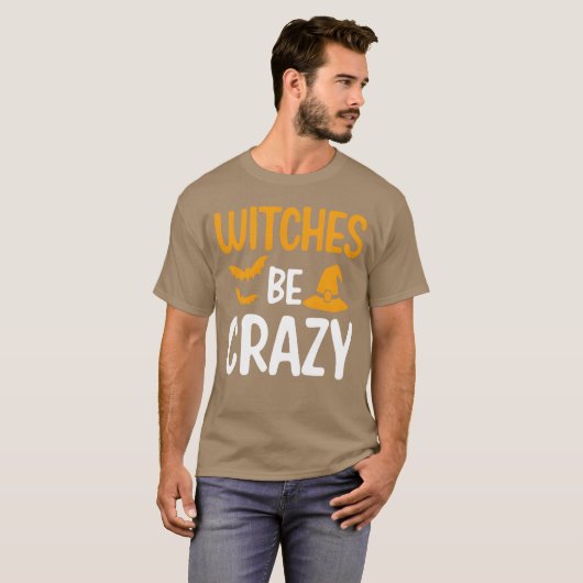 Hexen Be Crazy Halloween Junge T-Shirt (Vorne ganz)