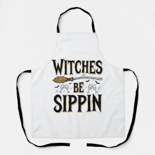 Hexen Be Sippin Vintage Halloween Getränk Shirt_1 Schürze