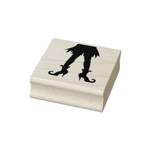 Hexen Beine Silhouette Briefmarke Gummistempel