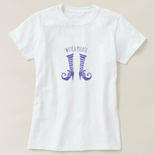 Hexen, bitte Damen Basic T-Shirt Halloween