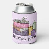 Hexen bitte | Für Buchübersetzungen | Bibliothekar Dosenkühler (Kanne Rückseite)