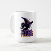 Hexen bitte Halloween-Tasse Kaffeetasse (Vorderseite Links)
