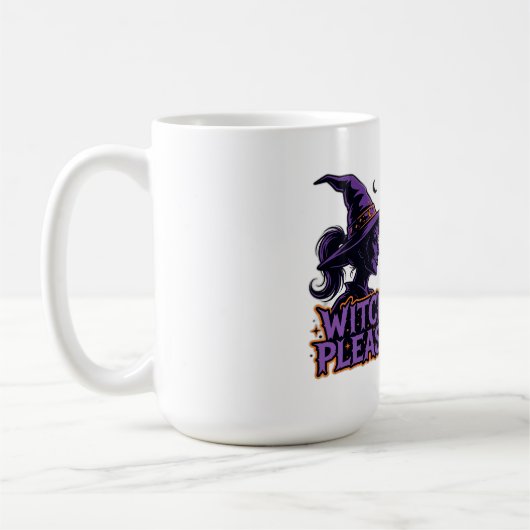 Hexen bitte Halloween-Tasse Kaffeetasse (Links)