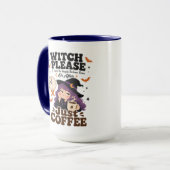 Hexen, bitte Navy große Tasse Halloween-Geschenk (Vorderseite Links)