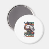 Hexen Bitte Spukhaus Halbmondkessel Magnet (Vorderseite/Rückseite)