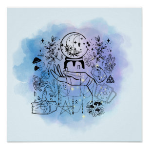 Hexen-Blick: Mystisches, visionäres Design Poster