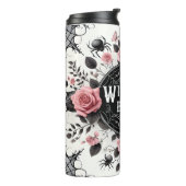Hexen-Bräu Gothic-Blumendesign Thermosbecher (Nach links gedreht)