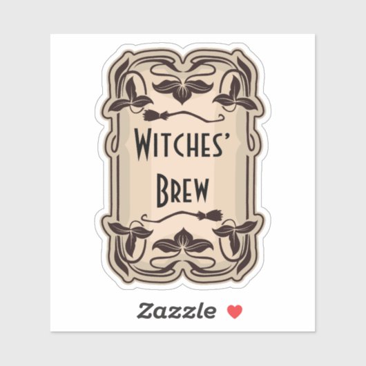 Hexen-Brauapothecary-Siegel Aufkleber (Blatt)