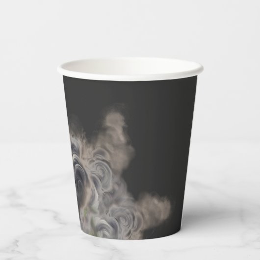 Hexen Bräunen Hexen-Halloween-Party Pappbecher (Rückseite)