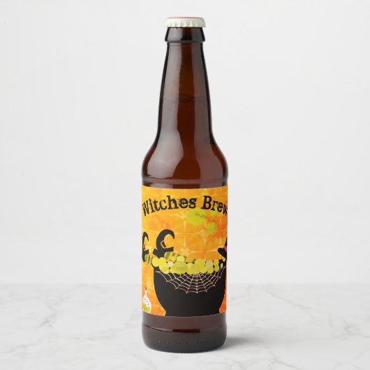 Hexen Brew Bierflaschenetikett (Vorderseite)