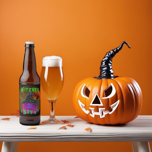 Hexen Brew Bierflaschenetikett