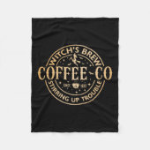 Hexen Brew Coffee Co Halloween Hexenkaffee Liebe Fleecedecke (Vorderseite)