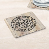 Hexen Brew Coffee Co Rechteckiger Pappuntersetzer (angewinkelt)