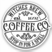 Hexen Brew Coffee Co Stickers Aufkleber (Vorderseite)