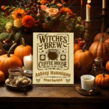 Hexen Brew Coffee House Personalizable Halloween