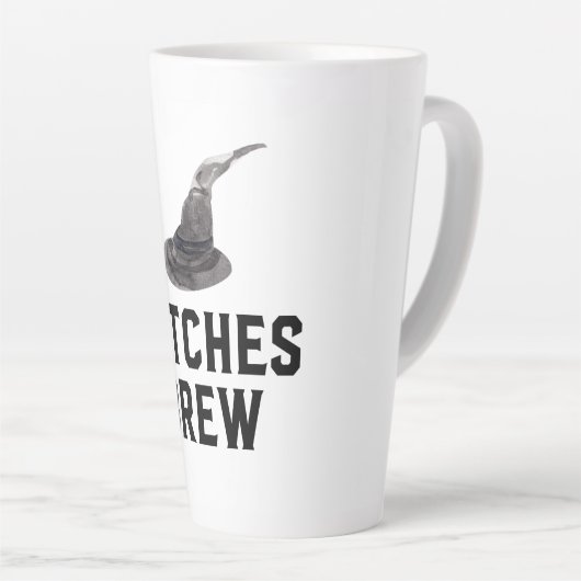 Hexen Brew | Frohe Halloween | Hexenhut Milchtasse (Rechte Ecke)