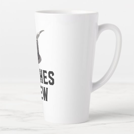 Hexen Brew | Frohe Halloween | Hexenhut Milchtasse (Rechts)