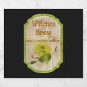 Hexen Brew Halloween Beer Labels Bierflaschenetikett (Einzelnes Label)