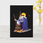 Hexen Brew Halloween Cards Karte (Gelbe Blume)