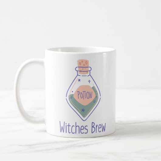Hexen Brew Halloween-Geschenk Kaffeetasse (Links)