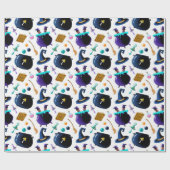Hexen Brew Halloween Muster Geschenkpapier (Flach)