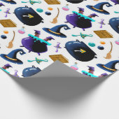 Hexen Brew Halloween Muster Geschenkpapier (Ecke)