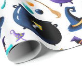 Hexen Brew Halloween Muster Geschenkpapier (Rolleneckpunkt)