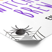 Hexen Brew Halloween-Party Drink Zeichen Poster (Ecke)