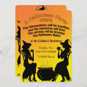 Hexen Brew-Halloween-Party Einladung (Vorne/Hinten)