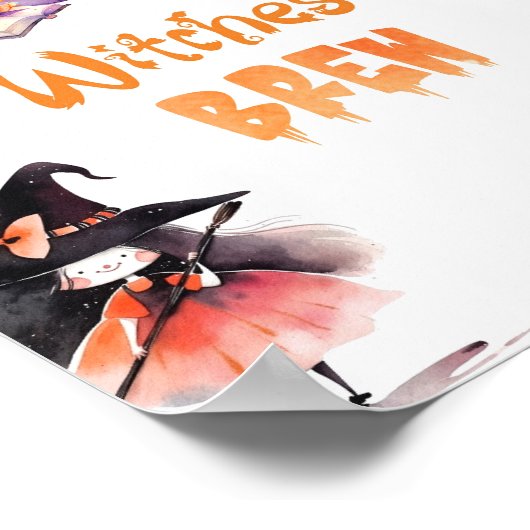 Hexen Brew-Halloween-Party Poster (Ecke)