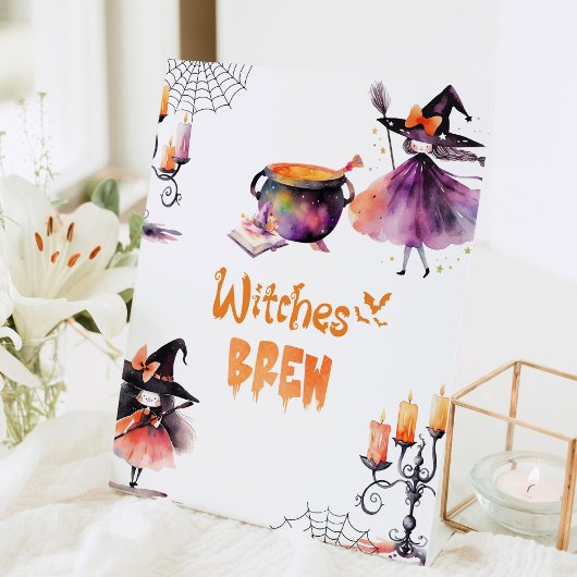 Hexen Brew-Halloween-Party Sockelschild