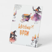 Hexen Brew-Halloween-Party Sockelschild (Vorderseite)