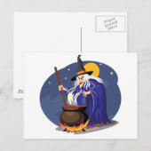 Hexen Brew Halloween Postcard Postkarte (Vorne/Hinten)