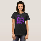 Hexen Brew Halloween Wein T-Shirt (Vorne ganz)