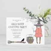 Hexen Brew Kid's Halloween-Party Einladung (Stehend Vorderseite)