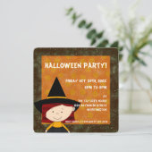 Hexen Brew Kid's Halloween-Party Einladung 3 (Stehend Vorderseite)