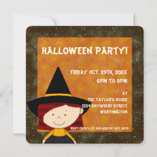 Hexen Brew Kid's Halloween-Party Einladung 3