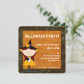 Hexen Brew Kid's Halloween-Party Einladung 4 (Stehend Vorderseite)