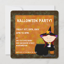 Hexen Brew Kid's Halloween-Party Einladung 5