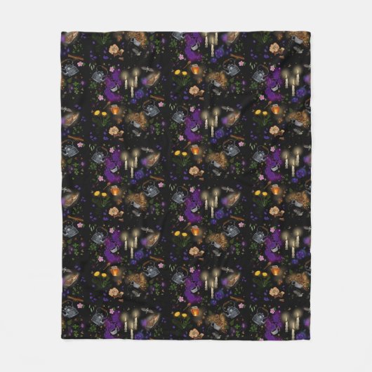 Hexen Brew Tee und Cotattcore Muster Fleecedecke (Vorderseite)