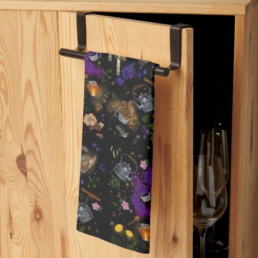 Hexen Brew Tee und Cotattcore Muster Geschirrtuch (Drittel gefaltet)