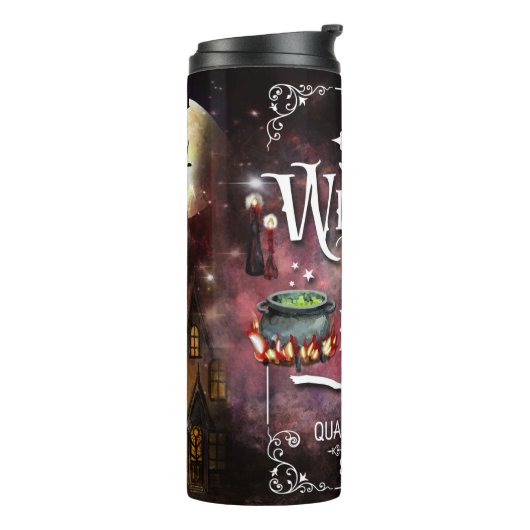 Hexen Brew Tumbler Halloween Geschenk Idee Thermosbecher (Nach links gedreht)