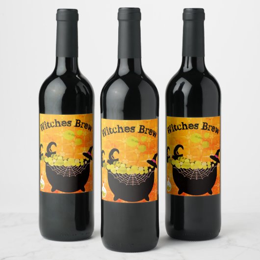 Hexen Brew Weinetikett (Flaschen)